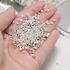 Plata Quebrada Varios Dos DIY Hecho a Mano Cuentas Conservación del Color Grueso Plata Cuadrada Cuenta Cuenta Pulsera Dispersa Pulsera Material Accesorios