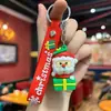 Chaveiro de Presente de Natal Transfronteiriço Pingente de Boneca Desenho Animado Papai Noel Pingente de Presente Chaveiro de Natal