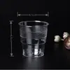Set de vajilla desechable de cuatro piezas, juego de cuenco y palillos de cristal de aviación, plástico duro biodegradable para restaurantes y banquetes, resistente a altas temperaturas