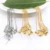 Cor de ouro 14K Corrente de ajuste universal Corrente O Corrente de caixa Colar acessórios para joias DIY feitos à mão atacado