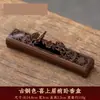 Incensário Ruyi Golden Cudgel para Uso Doméstico, Porta Incenso Interno, Caixa de Incenso, Porta Incenso de Palito, Queimador de Aromaterapia Estilo Antigo