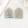 Serie de Navidad acrílica árbol de Navidad Papá Noel pastel DIY Navidad tocado accesorios para el cabello aretes