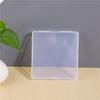 Caja pequeña vacía de plástico transparente caja cuadrada de PP para piezas empaque de productos pequeños caja de plástico caja de almacenamiento para escamas de jabón