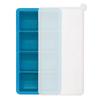Forma de Gelo de Silicone Bandeja de Gelo Caixa de Armazenamento Caixa para Fazer Gelo na Geladeira Ferramenta de Congelamento de Cubos de Gelo Caixa de Cubos de Gelo de Grande Capacidade Caixa de Armazenamento de Gelo