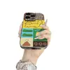 Ilustración de Gato Adecuada para Apple 16Promax Elegante 15 Nuevo Estilo 14 Funda para Teléfono Móvil Iphone13 Espejo Creativo 12