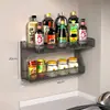 Caja de almacenamiento de condimentos de cocina estante de pared ahorrador de espacio estante de condimentos multifuncional para el hogar estante de almacenamiento