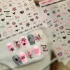 Adesivos para Unhas Iron Sweet Cool Estrela Coração M1219 Fivela de Cinto Personalizada com Laço de Folha de Prata Adesivos para Unhas Estrela
