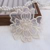 Três-camada de organza irregular tridimensional bordado rendas pano flor bordado saco sapatos chapéu apliques acessórios de vestuário