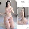 Lingerie sexy Cat Girl quente três pontos pena bonito arco sem costas virilha aberta tentação terno uniforme 81