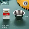 Olla para Salsa de Bistec de Acero Inoxidable 304 Taza para Salsa de Comida Occidental Mini Olla para Derretir Mantequilla Tazón para Sumergir Restaurante Comercial