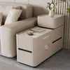 Gabinete Lateral Moderno Sencillo, Mesa Lateral para Sofá, Sala de Estar de Apartamento Pequeño, Mesa de Centro de Pizarra, Mesa Multifuncional para Rincón de Té, Gabinete Lateral para Sofá