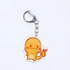 Llavero de Acrílico 2D Dibujos Animados Anime Pokemon Mercancía Muñeco Versión Q Colgante para Mochila Lindo