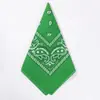Lenço Quadrado Personalizado de Algodão Puro com Estampa Paisley Flor de Caju Hip-Hop Lenço para Uso Externo Ciclismo Bandana Paisley Lenço de Cabeça