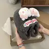Sapatos Fofos de Inverno Peludos Chinelos de Algodão com Solado Grosso para Casa Femininos Quentes Gato de Desenho Animado Novo Estilo 2026 Coração de Menina