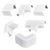Accesorios para Canaletas de Cableado de PVC Liansu 4 Puntos 6 Canaletas Cuadradas Transparentes Ángulo Interno Recto Directo Ángulo Externo Curva de Tres Vías en Ángulo Recto Venta al por Mayor