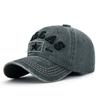 Gorra de Béisbol Bordada con Letras Patchwork Cuatro Estaciones, Gorra de Mezclilla Lavada Vintage Desgastada Unisex para Exteriores, Protección Solar