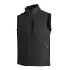 Colete Masculino Novo Casual de Lã Quente Outono e Inverno com Gola Alta Colete Esportivo