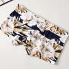 Cuecas Masculinas Seda Gelo Estampadas Calções de Natação com Ajuste de Cordão Cuecas Boxer Masculinas Sexy Fornecimento Transfronteiriço Europeu e Americano Atacado