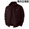 Otoño 2026 Amazon Moda Masculina Transfronteriza 3D Nueva Chaqueta Simple Elegante Colección de Abrigos de Moda Talla Europea