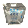 Saco Personalizado de Fábrica de 5L com Água Rica em Hidrogênio, Saco com Barreira à Prova de Luz Melhorado Manualmente, Saco com Bico de Folha de Alumínio de Grau Alimentício