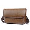 Bolso de hombro retro para hombre, moderno bolso cruzado de moda, informal, retro, pequeño, de cuero sintético, ligero, para teléfono móvil