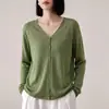 Chaqueta Cardigan de Punto Fino Tencel Lyocell para Mujer, Chal de Verano Repelente de Mosquitos, Top Cubre Hombros con Cuello en V para Aire Acondicionado