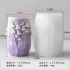Jiahui Mei Lirio del Valle Vela Aromática Cilíndrica Molde de Silicona DIY Flor en Relieve Vela Decorativa Moldes para Adornos