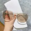 Nuevas gafas de prescripción que cambian de color para mujer, estilo influencer de moda, montura grande, mismo estilo que en TikTok, efecto adelgazante para caras grandes