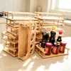 Estante creativo de bambú para condimentos, sal, salsa, vinagre, tapete para condimentos, botella de bambú multicapa