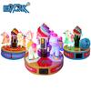 Carrusel Interior y Exterior Parque Infantil para Niños Heladería Parque Infantil Videojuego Ciudad Equipo de Diversiones para 3 Personas Comercial que Funciona con Monedas