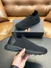 Sapatos Esportivos Masculinos Patchwork de Couro Genuíno Mais Vendidos no Exterior Modernos Respiráveis Flyknit Slip-on Casuais Masculinos