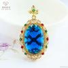 Collar de Cristal Colgante Paloma Rojo Sangre Rubí Sintético Recomendado en Xiaohongshu Ai Yu S4092612