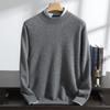 Suéter de Cachemira para Hombre, Cuello Alto Medio, 100% Cachemira Pura, Nuevo Suéter Base de Punto Pulóver Otoño e Invierno