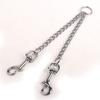 Correa de tracción para mascotas cadena metálica para perros cadena uno arrastre dos cuerda de tracción de doble cabeza dos en uno perro pequeño y mediano ventas directas de fábrica