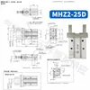 Cilindro de Dedos de Apertura y Cierre Paralelo Aifatg Mhz2-6-10-16-20-25-32-40D123 Mhzl2 Hfz