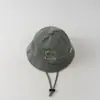 Chapéu de pescador para bebê primavera e outono fofo bebê super fofo chapéu de urso meninos e meninas viagem proteção solar chapéu balde versátil