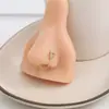 Cross-border europeu e americano avançado senso 26 letras em forma de U diamante nariz unha feminino nicho design senso simples não-perfurante nariz clipe