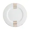 Vajilla de Porcelana con Borde Dorado Hueso de China Vajilla de Hotel Juego de Ocho Piezas Tazones, Platos, Cucharas Vajilla de Club