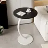 Mesa Lateral de Sofá Cor Creme, Mesa de Canto Irregular da Moda, Pequena Mesa de Centro de Luxo Leve, Mesa Pequena Móvel Nórdica Moderna Minimalista