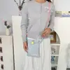 2025 Nueva Bolsa para Teléfono Móvil de Cuadros con Botón Bolso Pequeño Portátil Cruzado Bolso Pequeño Simple Casual Gran Capacidad Billetera Cruzada para Mujer