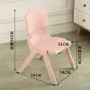 Ventas Directas de Fábrica de Sillas Altas Engrosadas para Bebés, Sillas con Respaldo para Jardín de Infancia, Venta al por Mayor de Escritorios y Sillas de Plástico Ultra Gruesos para Niños