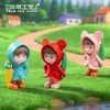 Micropaisaje Lindo Impermeable Paraguas Pareja Niños y Niñas Jardinería Decoraciones DIY Accesorios Coche Escritorio Pequeños Adornos