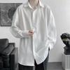 Hong Kong estilo outono proibição camisa elegante masculino estilo coreano moda moda bonito e fada camisa design sentido casaco de nicho