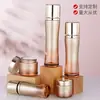 Set de Cosméticos de Alta Gama Botella de Vidrio 100ml Botella con Dispensador de Loción 20g Botella para Crema 120ml Tónico