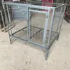 Jaula Grande con Acero Sólido Reforzado Espeso Jaula Soldada Desmontable para Granjas de Perros, Metabo
