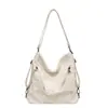 Bolsa de gran capacidad para mujer, nueva, simple, de moda, bolso de hombro cruzado, bolsa de mano versátil, bolsa plisada para el trabajo y la escuela