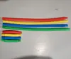 Tubo Telescópico Colorido Tubo Elástico Luminoso Brinquedos Descompressão Tubo Ondulado Tubo de Água Chocalho Brinquedos de Barraca Transfronteiriço