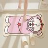 Alfombrilla de Barro de Diatomeas para Baño Dibujos Animados Absorbente Secado Rápido Fácil de Cuidar Alfombrilla para Pies Puerta de Inodoro Anticaídas Antideslizante