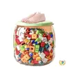 Banquito Almacenamiento para Niños, Juguetes de Peluche, Muñecas, Caja de Almacenamiento, Contenedor para Artículos Varios, Banquito de Almacenamiento Transparente