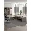 Mesa de Escritório e Cadeira para Chefe Combinação Moderna Simples Mesa Executiva Presidente Gerente Supervisor Mobiliário de Escritório de Alto Padrão